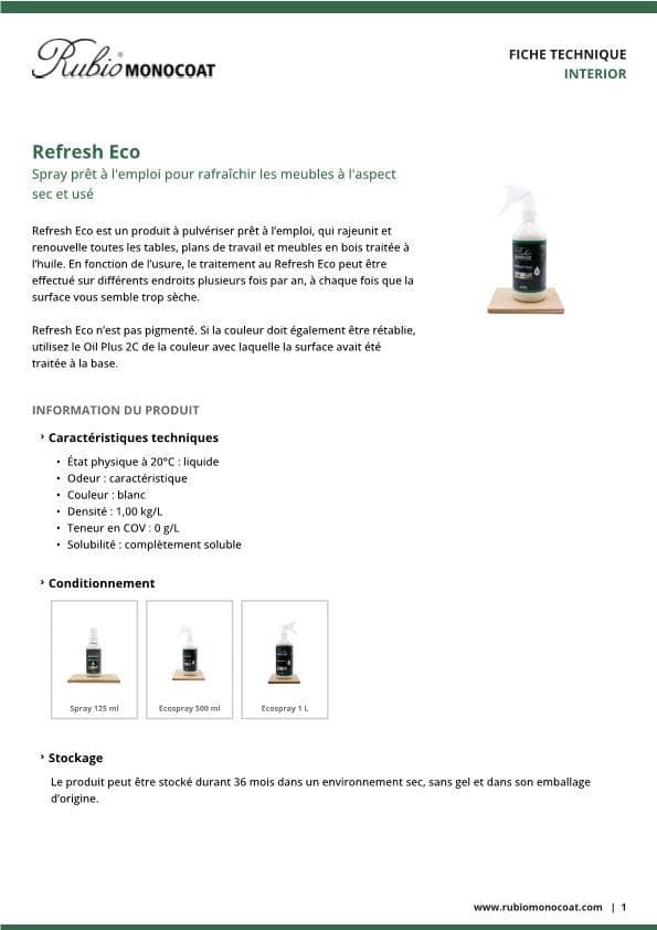 TDS Refresh Eco - FR