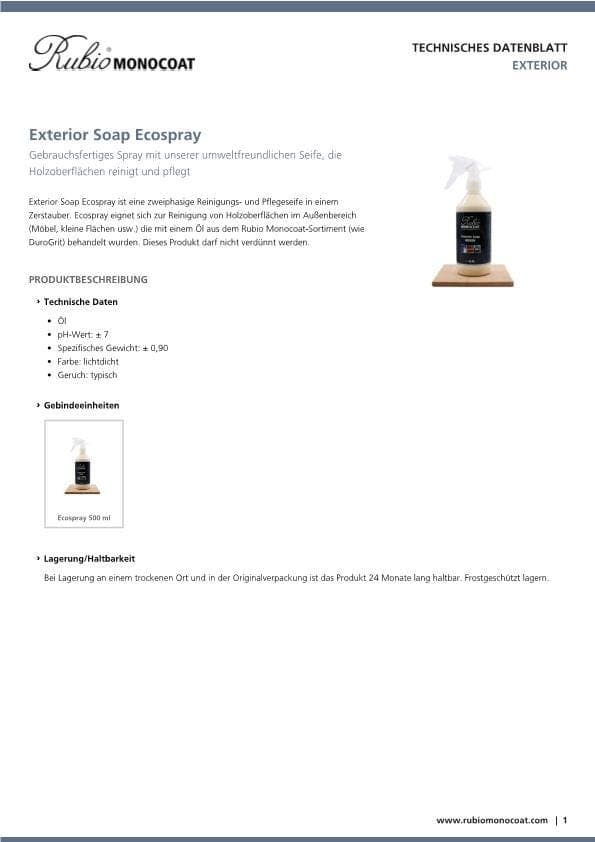 TDS Exterior Soap Ecospray - DE