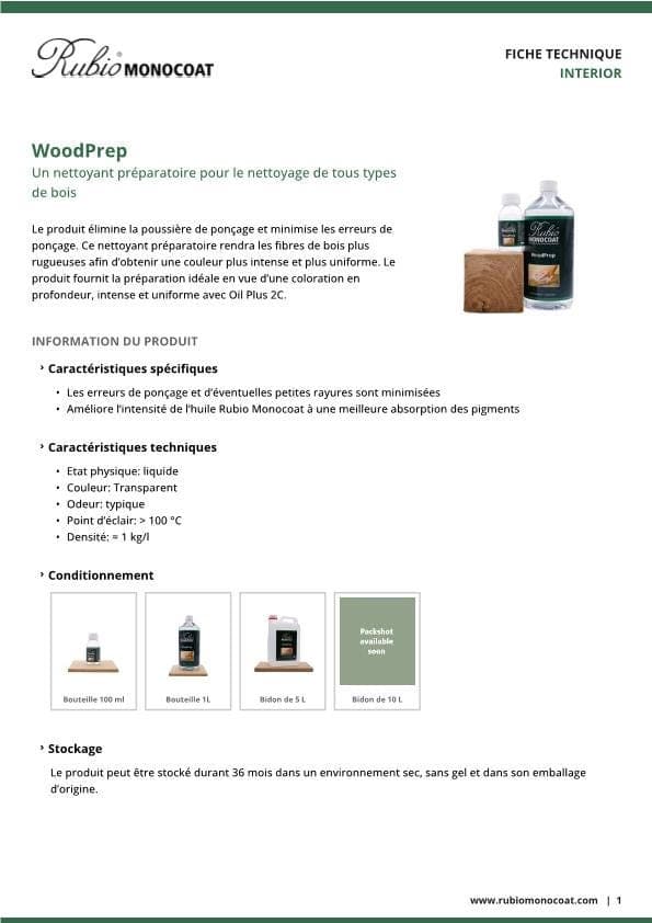 TDS WoodPrep - FR