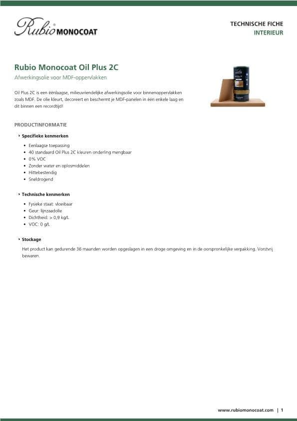 TDS Oil Plus 2C - MDF - NL