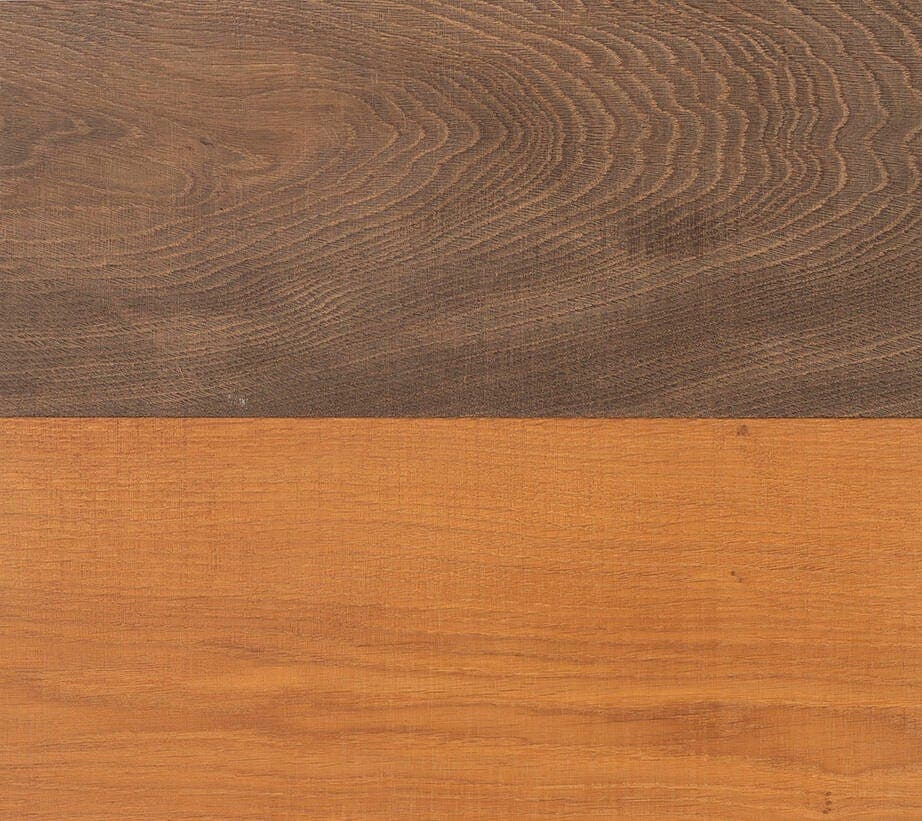 Authentic #3 colour swatch on wood