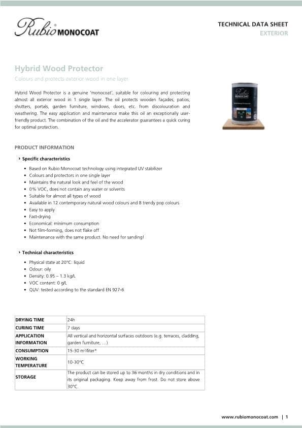 TDS Hybrid Wood Protector - EN