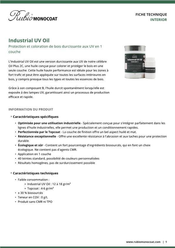 TDS Industrial UV Oil - FR
