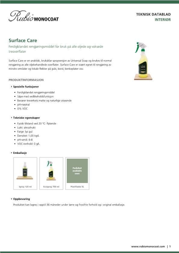 TDS Surface Care - NO