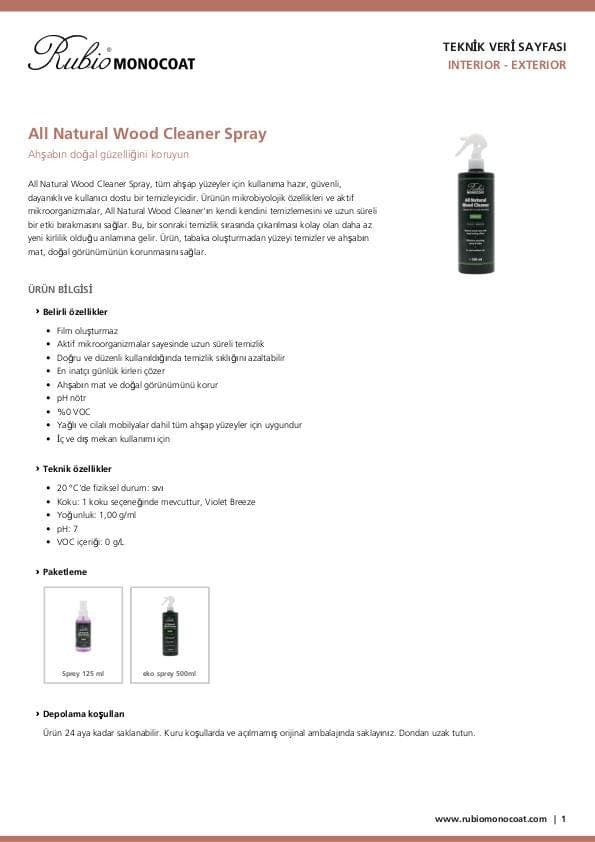 TDS All Natural Wood Cleaner Spray - TU