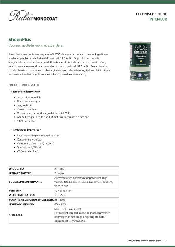TDS SheenPlus - NL
