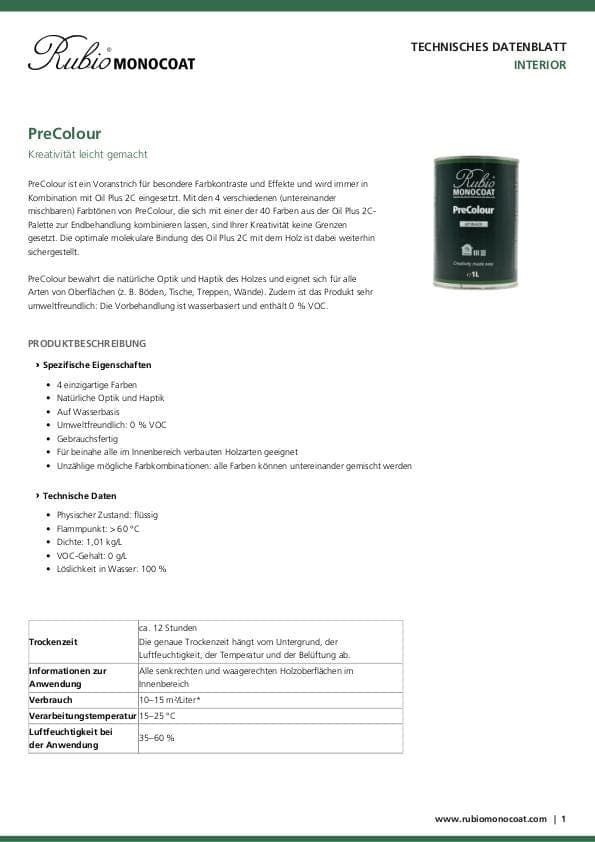 TDS PreColour - DE