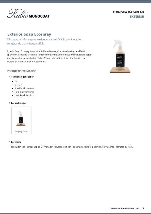 TDS Exterior Soap Ecospray - SE