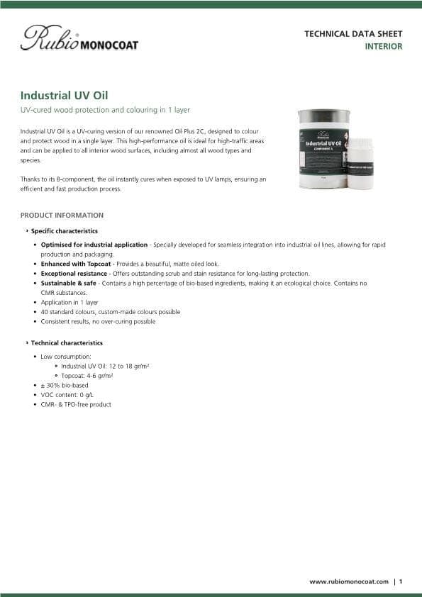 TDS Industrial UV Oil - EN