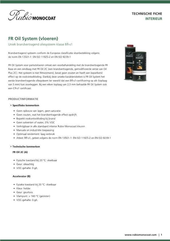 TDS FR Oil System (vloeren) - NL