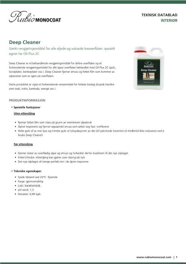 TDS Deep Cleaner - NO