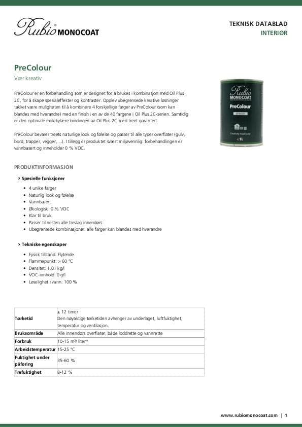 TDS PreColour - NO