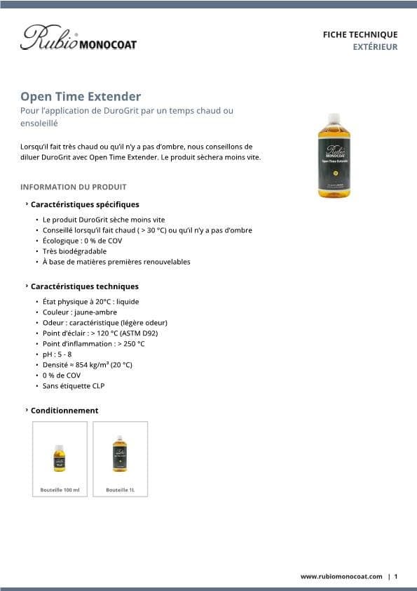 TDS Open Time Extender - FR