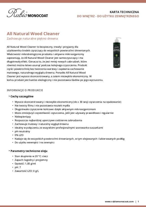 TDS All Natural Wood Cleaner - PL