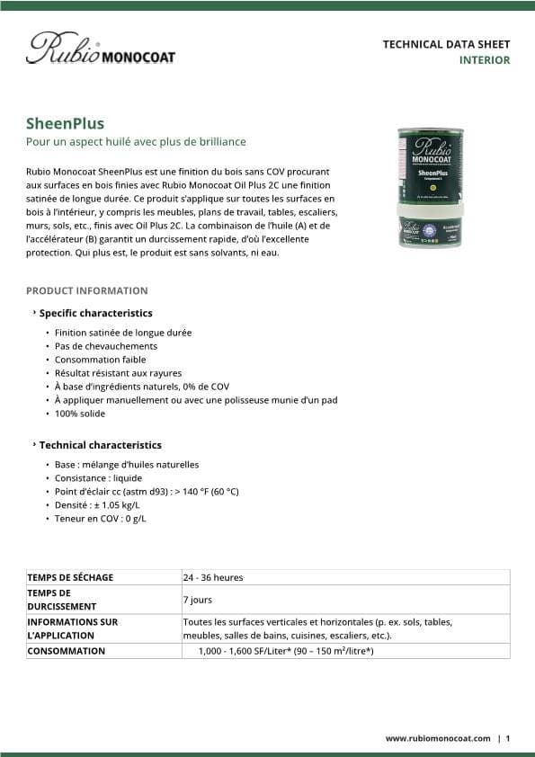 TDS SheenPlus - FR_CA