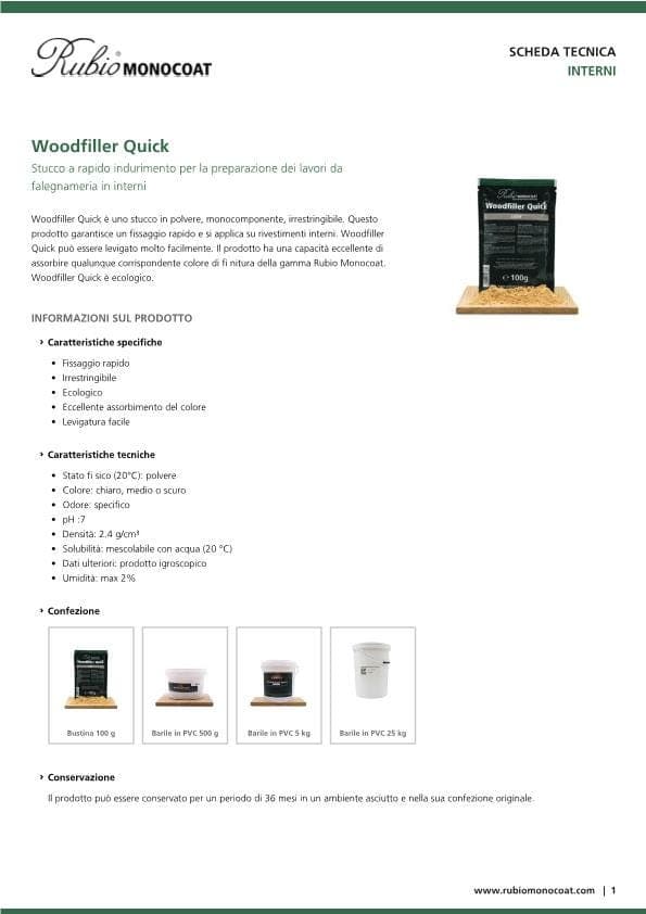 TDS Woodfiller Quick - IT